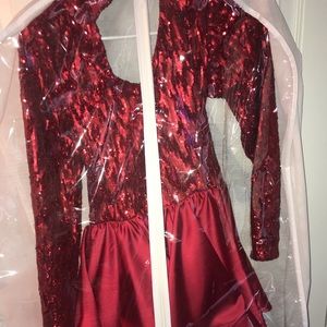 Red Prom dress
